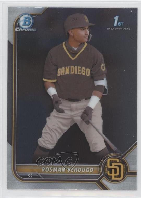 2022 Bowman Chrome Prospects Rosman Verdugo #BCP-193 1u6
