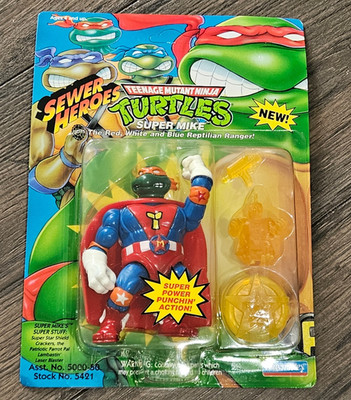 Super Mike Teenage Mutant Ninja Turtles TMNT 1993 Playmates NEW  HIGH GRADE!