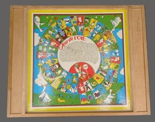 Plateau de jeu en bois Jeu de l'oie / Jeu de Dames tiroirs latéraux -30x30cm