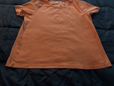 Halloween white stag  orange top s XL 16/18 short sleeved