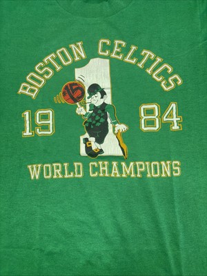 SMALL - 80s Boston Celtics - Vintage NBA Tee Shirt 1984 Champions 