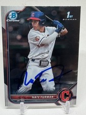 2022 Bowman Draft Chrome 1st BDC-18 Nate Furman SIGNED