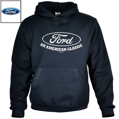 Ford Hoodie Sweatshirt licensed Logo US-Car Automotive Parts Service *0204 navy