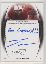 2014 Leaf Trinity Inscription Auto Silver 15/15 Trent Murphy #DI-TM1 Auto 0s3