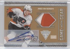 2011 Panini Titanium Game-Worn Gear 5/15 James van Riemsdyk #75 Patch Auto i9i
