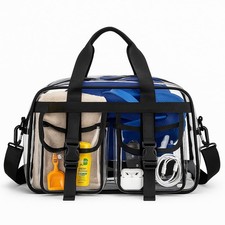 - Transparent Tote/crossbody bag for Women Men Lunch Bag Waterproof PVC fo...