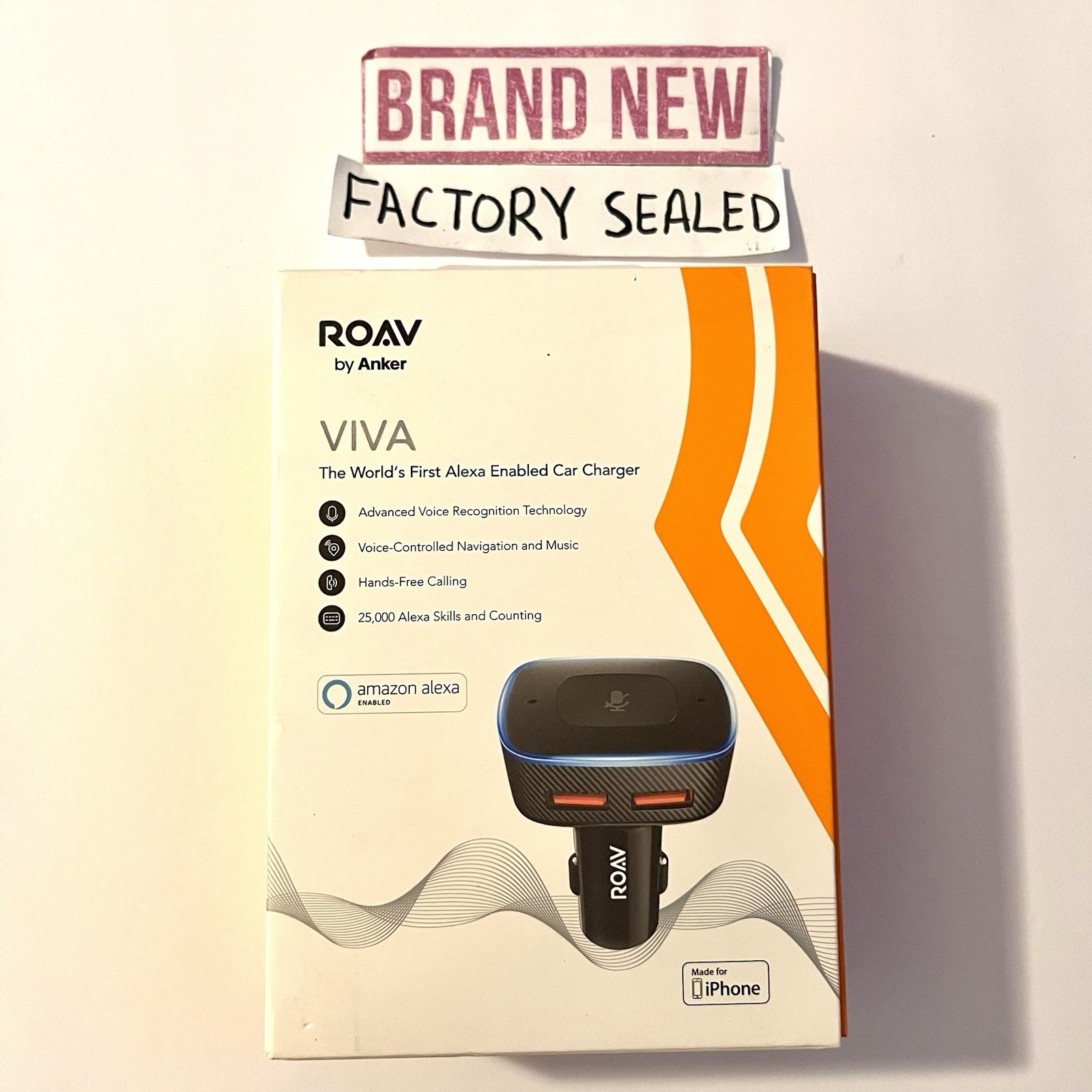 Roav Viva - Alexa Enabled Car Charger W Magnetic Mount *BRAND NEW* Model R5141