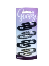 Goody Metal Contour Hair Snap Clips - 8 Count