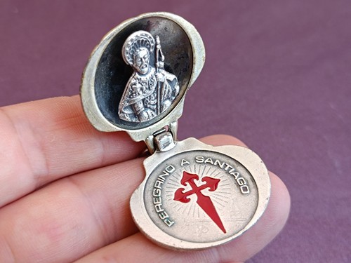 Santiago de Compostela Botafumeiro Silver Plated Keychain, Religious Botafumeiro - Imagen 7 de 17