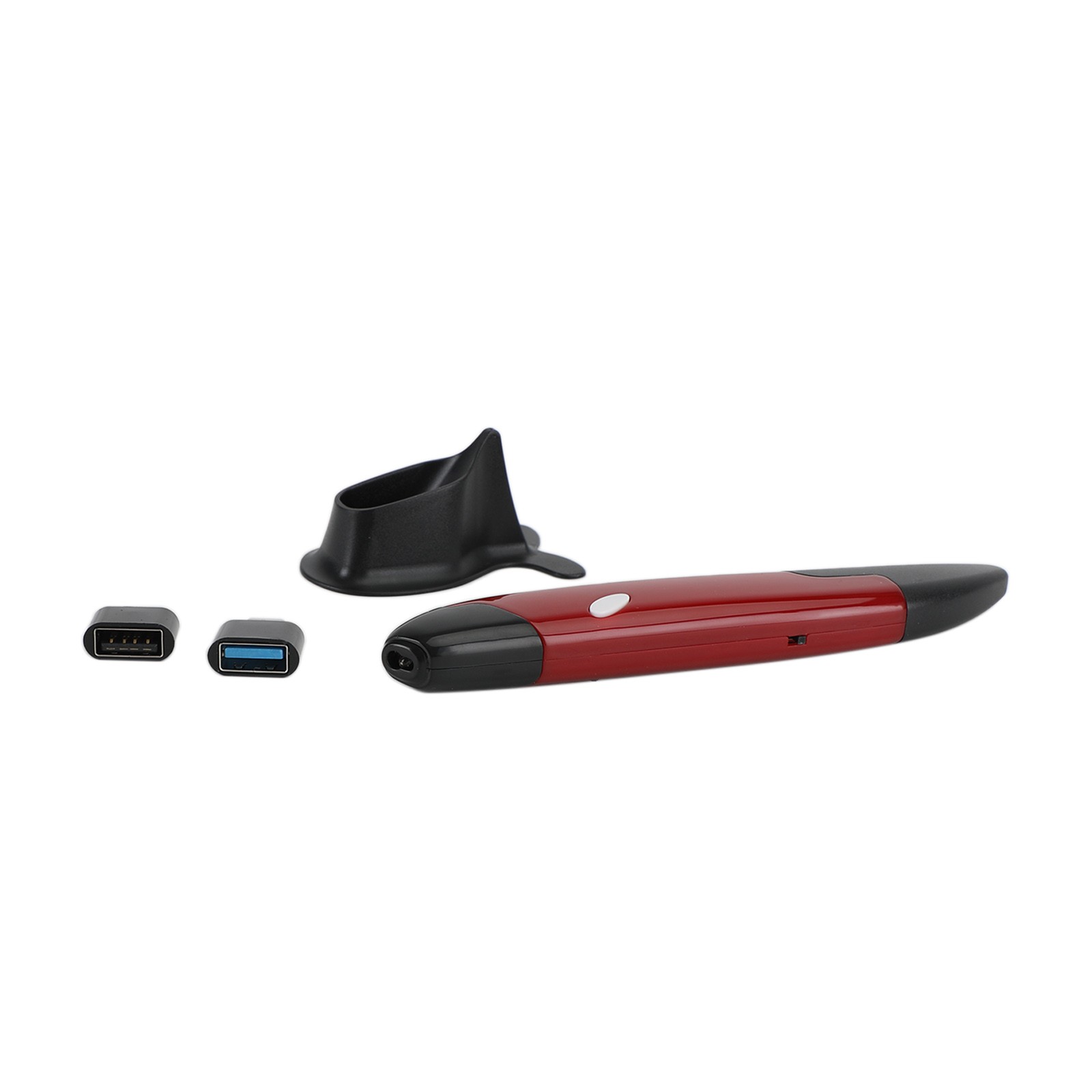 Mouse óptico inalámbrico 2.4G portátil de mano tipo bolígrafo con trackball y DPI ajustable, conexión USB, imagen 5
