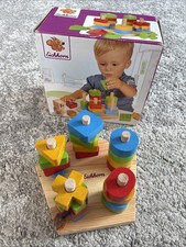 Eichhorn Holz Steckspiel Bunt Motorikspielzeug Ab 1 Jahr Sehr Guter Zustand