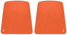 1969 Camaro; Bucket Seat Back Panels; Hugger Orange ; Pair; GM Licensed