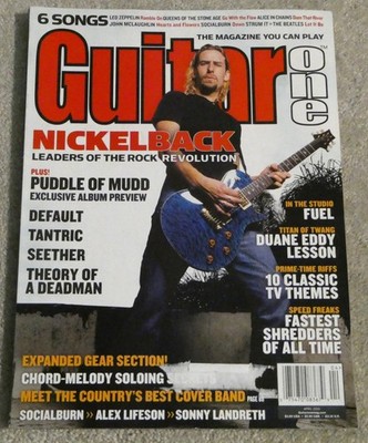 Guitar One April 2003 Nickelback Puddle of Mudd Seether Duane Eddy Sheet Music