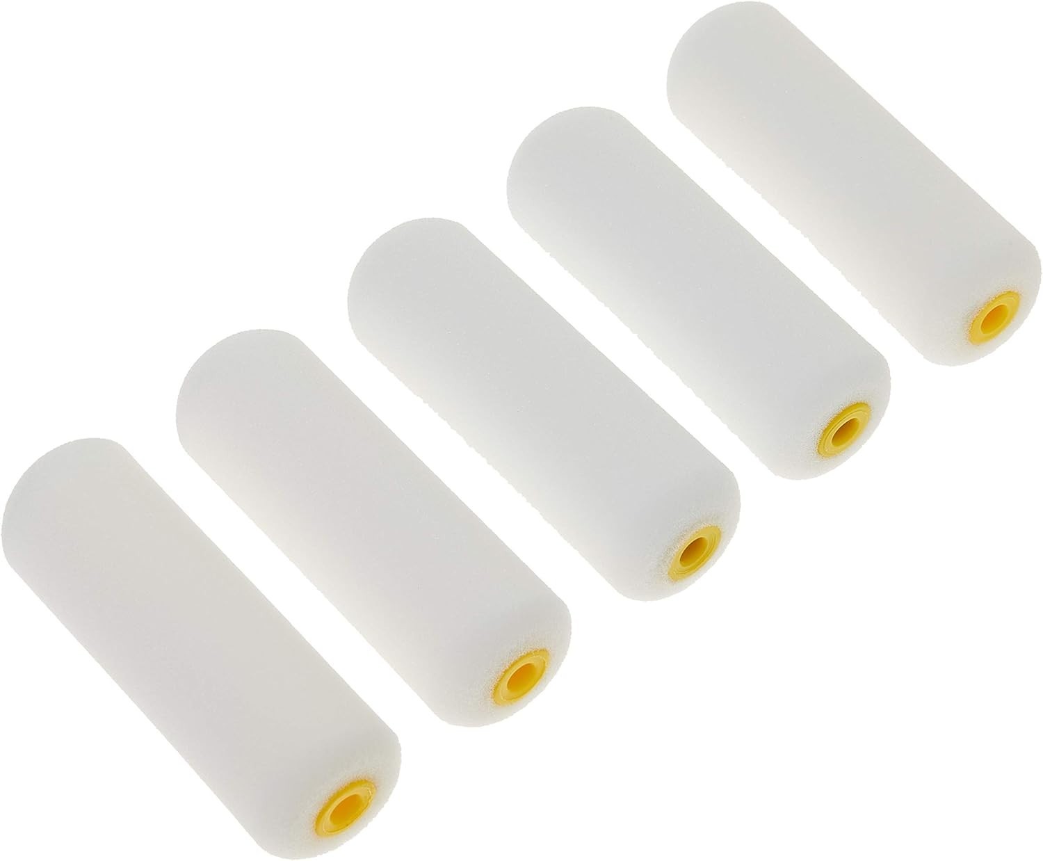 Washable & Reusable 4” Foam Paint Roller Covers - 5 Pack for DIY Projects