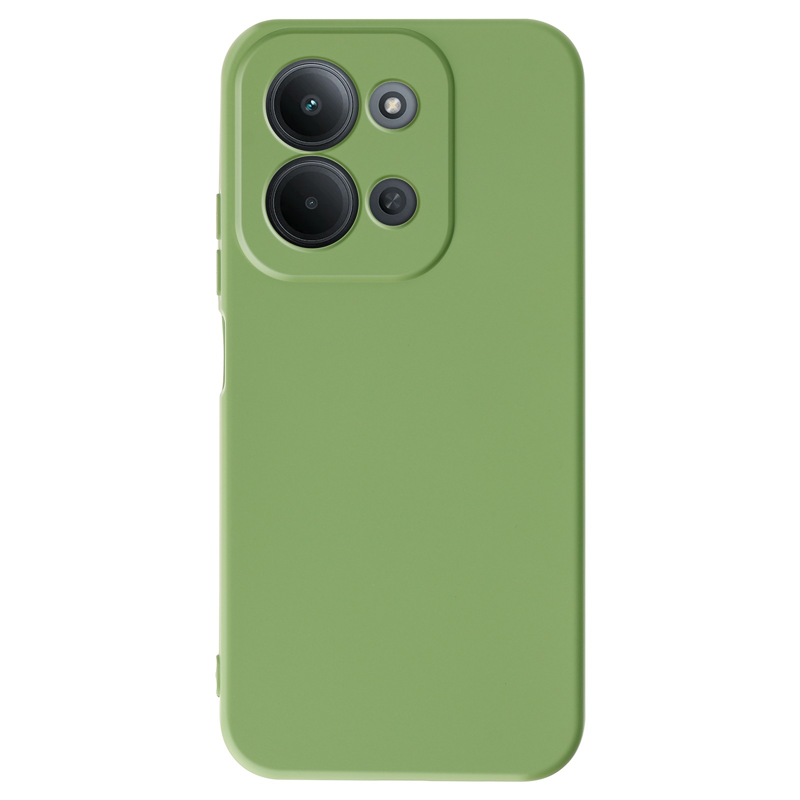 Coque silicone Redmi 15C pour usage quotidien vert
