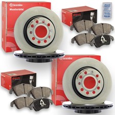 Brembo Bremsscheiben + Bremsbeläge Vorne Hinten passend für Opel Antara 2.0 2.4