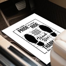 50PCS White Car Paper Floor Mats, Floor Mats for Cars, Disposable Temporary A...