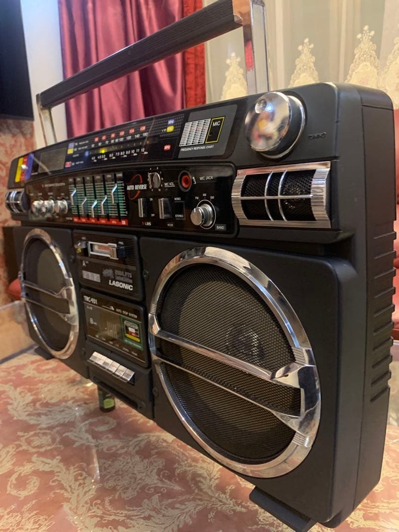 Vintage1980s LASONIC TRC-931 Boombox Radio Cassette Player Used