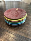 Set Of 8 Vintage Fiestaware Homer Laughlin 7" Salad Plate - Fiesta Colorful