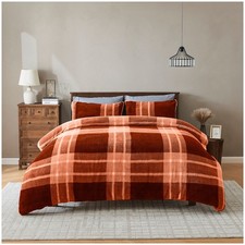 Teddy Reversible Duvet Cover Set ? Soft Fleece Bedding, Warm Winter Quilt Cover