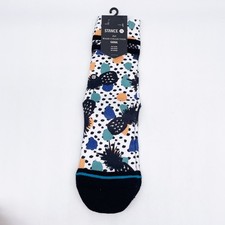 Stance Youth Kids Pineapple Polka Crew Socks Multicolor Size L 3-5.5