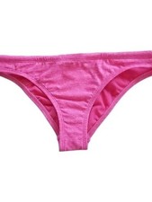 TYR Pink Heathered Mini Bikini Bottom Size M 8 Athletic Swim Drawstring Lined