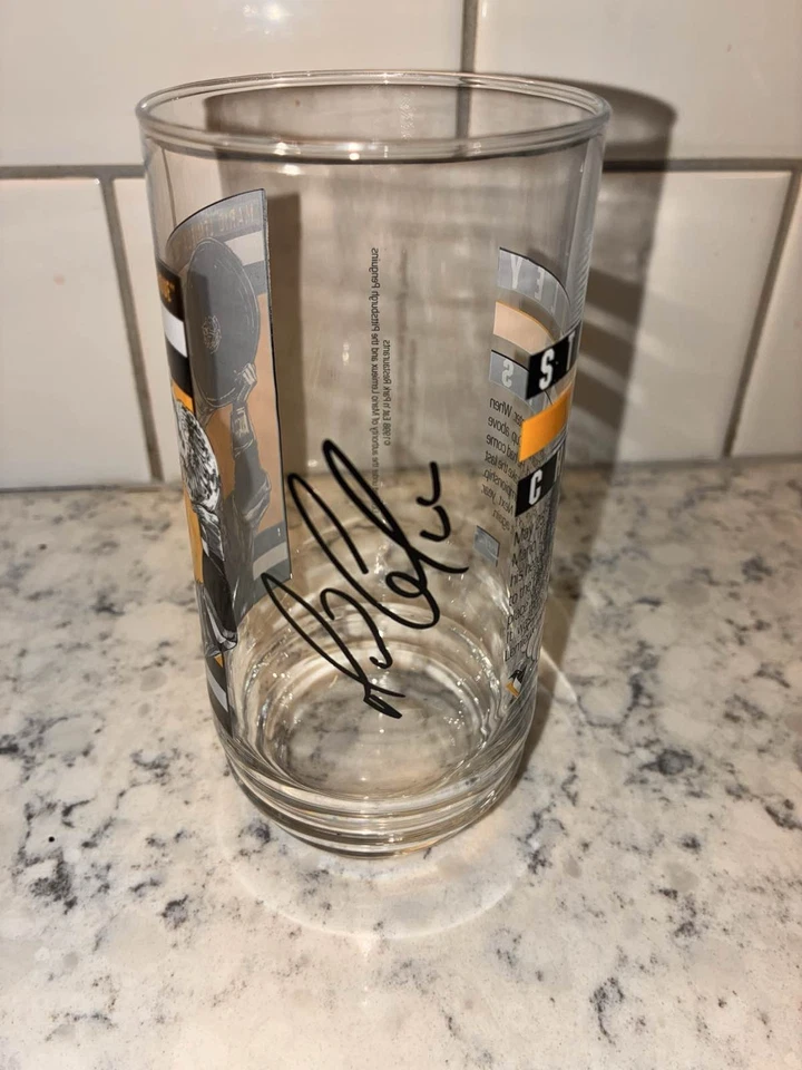Mario Lemieux Pittsburgh Penguins Stanley Cup Eat N Park Glass "Le Magnifique" Foto 3 de 4
