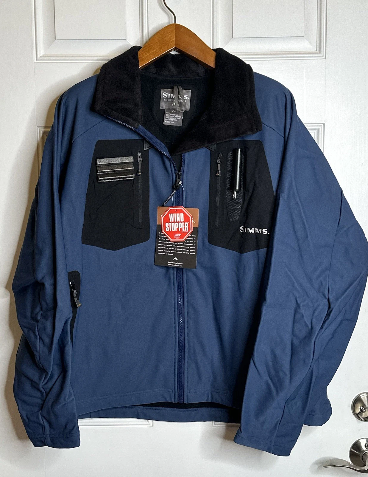 Simms 2XL RIVERTEK Windstopper Soft Shell Fishing Spring Jacket Blue Men’s
Opens in a new window or