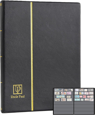 160 Pocket Stamp Album Collection 10 Sheets Double-Sided 8 Pockets/Page