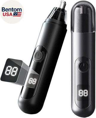 Professional Nose Hair Trimmer, LED Display, USB Rechargeable, Waterproof Double