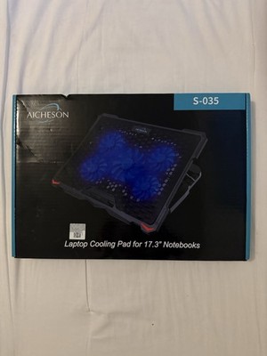 AICHESON S-035 Laptop Cooling Pad for 17.3'' Notebooks 5 Cooling Fans
