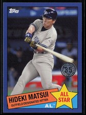 2020 Topps #85AS-10 Hideki Matsui 1985 Topps Baseball 35th Anniversary Blue
