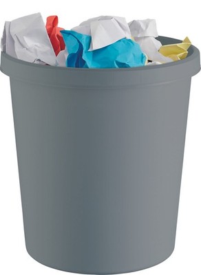 helit Papierkorb 18,0 l grau
