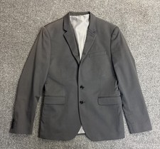 Men's EXPRESS Innovator Extra Slim Two Button Gray Blazer Size 38 Short