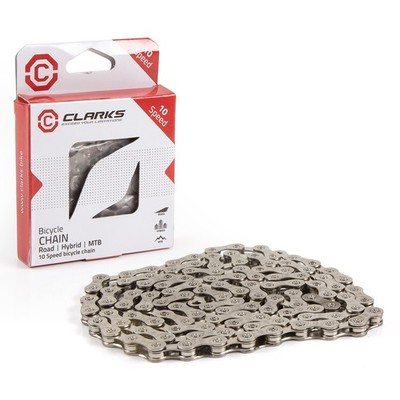Clarks 10 Gang Fahrrad Kette 116 Glieder MTB Rennrad alle gängigen Schaltungen Easy Fit