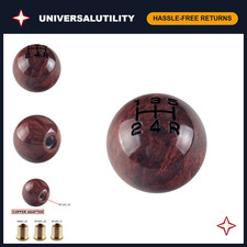 Universal 5-speed Gear Shift Knob - Aluminum Wood Engraved Inlay M8m10m12 Universal 5-speed Gear Shift Knob - Aluminum Wood Engraved Inlay M8m10m12