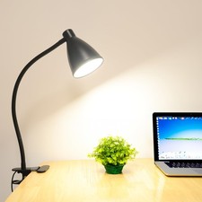LED Desk Lamp Eye-Caring 360  Flexible Gooseneck 3 Color Modes 10 Brightness ...
