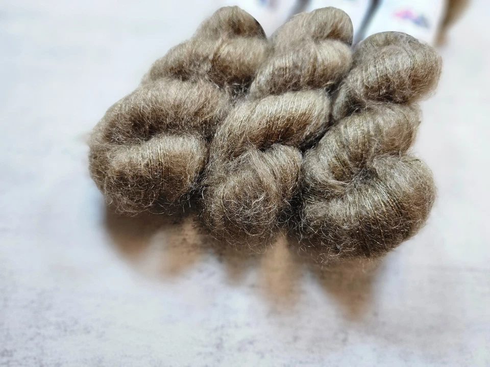 Kid Mohair Seide Garn, Spitzengewicht, 50g, SWAMP - Bild 2 von 4