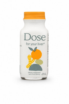 DOSE For Your Liver Support Supplement Cleanse Shot 2oz Organic Orange