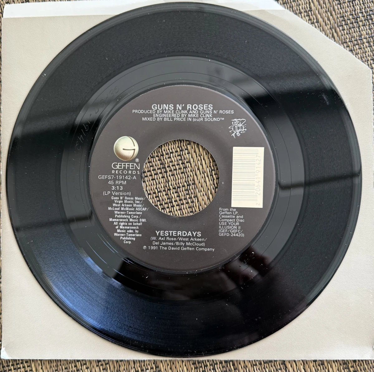 Guns N 'Roses Single 45 RPM Speed Vinyl Records for sale | eBay