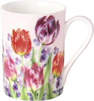 "Porzellan-Tasse \"Tatjana Rose\" Tulpen Pink Tulpe 0,375L*Becher*Bone China Ostern"