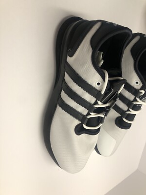 Adidas SL Rise Mens White Black Mesh Athletic Running Shoes 