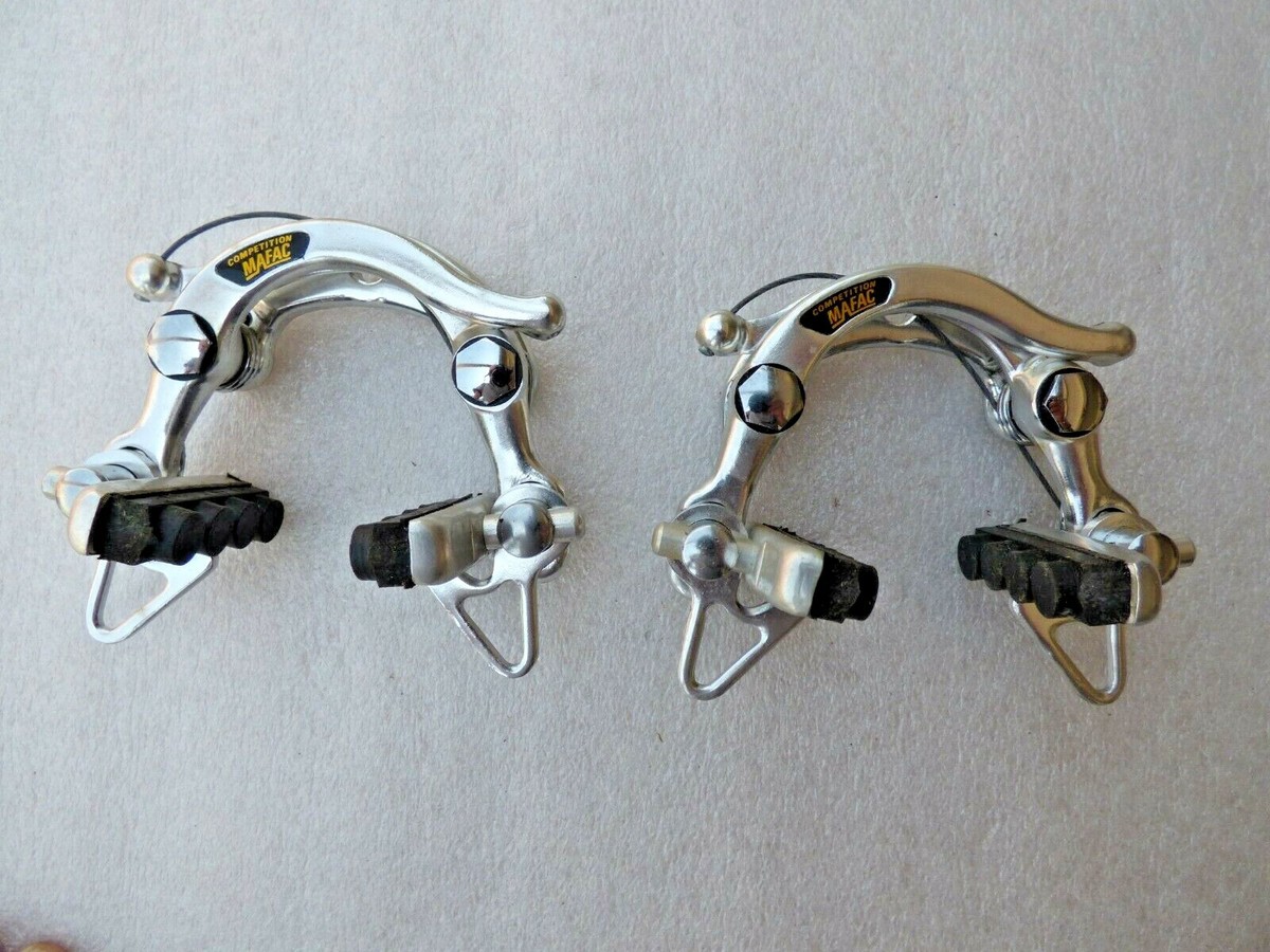 MAFAC COMPETITION SILVER ANODIZED CENTER PULL BRAKE SET MAFAC COMPETITION SILVER ANODIZED CENTER PULL BRAKE SET