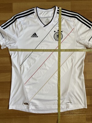 CDS Game Jersey (ホワイト) サイズL GERMANY 2012 2013 HOME FOOTBALL SHIRT SOCCER JERSEY ADIDAS X20656