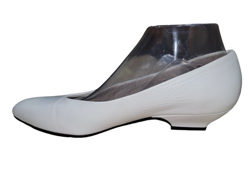 Vintage Easy Spirit Women's White Leather Comfort Pump Made in USA Sz 9.5 3A/5A - Picture 6 of 11