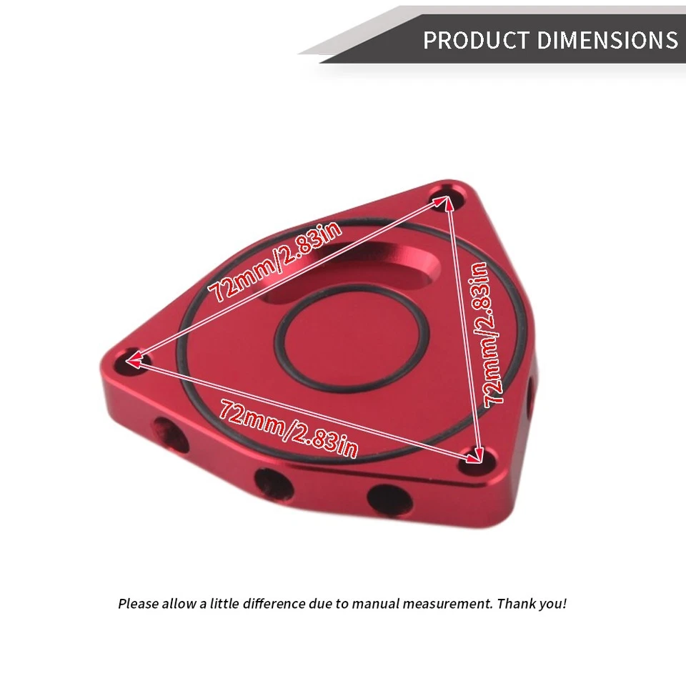 Turbo Blow Off Valve Plate Spacer For 2015-21 Honda Civic 1.5T Coupe BOV Billet Foto 3 de 4