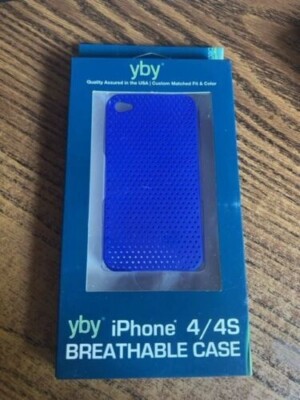 Junk Drawer Lot #1 - Lot of 6 YBY iPhone 4/4S Cases - Breathable - Black & Blue