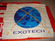 OLD SCHOOL EXOTECH 43" x 45" VINYL BANNER