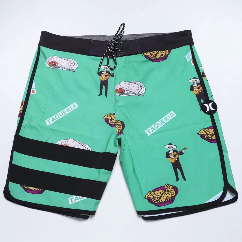 Hurley Swimsuits Male Trunks Spandex Surf Pants Swim Board Shorts Quick-Dry E983