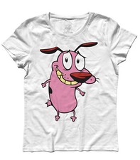 T-shirt donna LEONE CANE FIFONE 2 Courage the Cowardly Dog Scooby-Doo